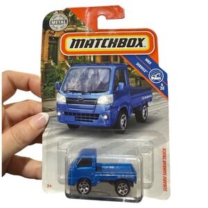 Matchbox Subaru Sambar Truck Blue MBX Service 6/20 Mattel Sealed Package 2019